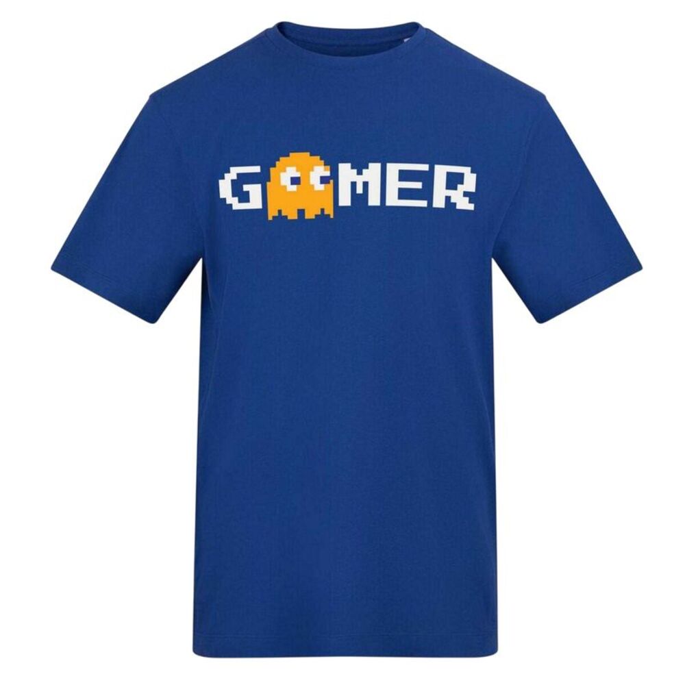 Pac-Man Unisex Adult Gamer T-Shirt / Blue